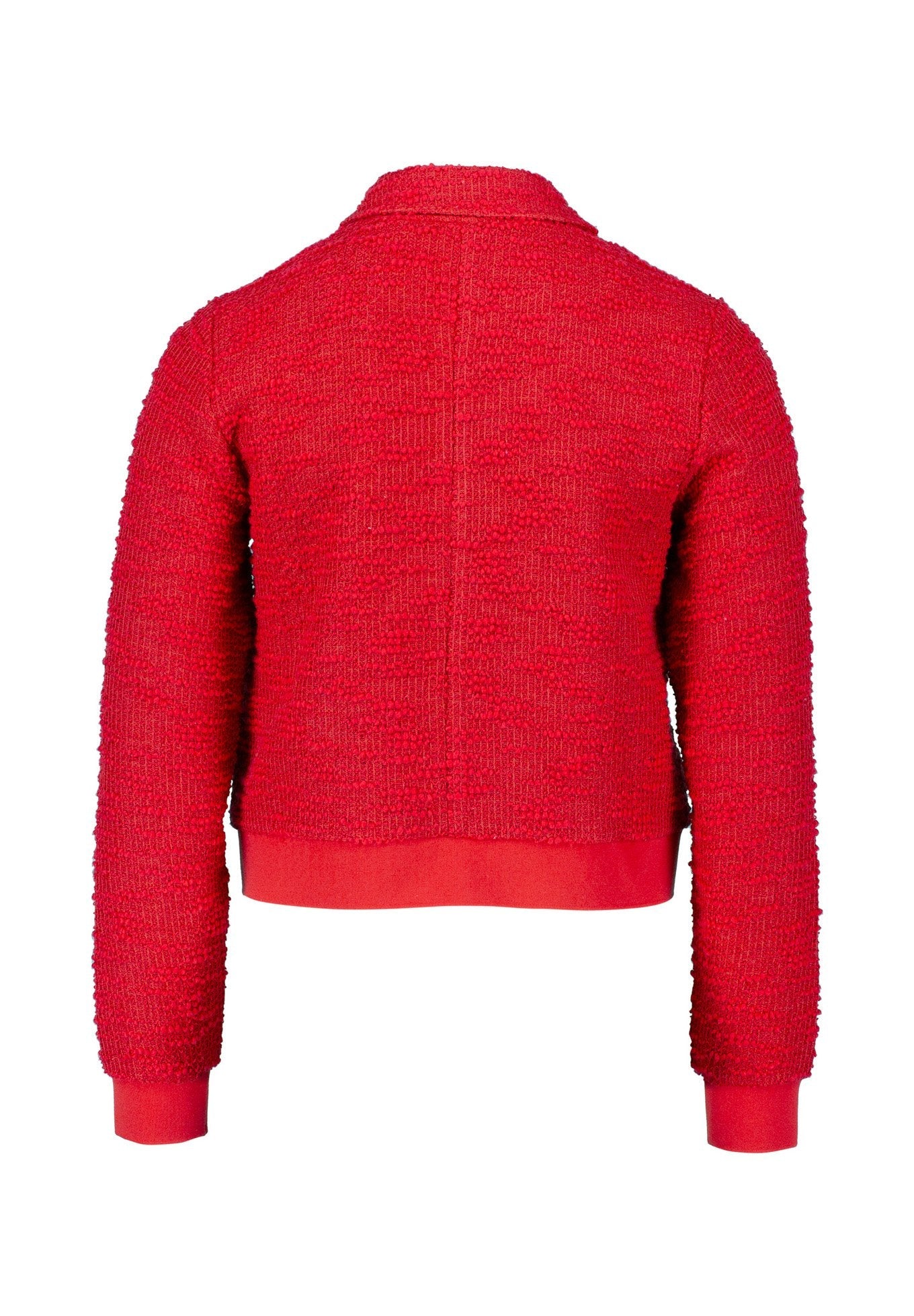 RED PLAIN JACKET SKIRT SET FOR WEDDING