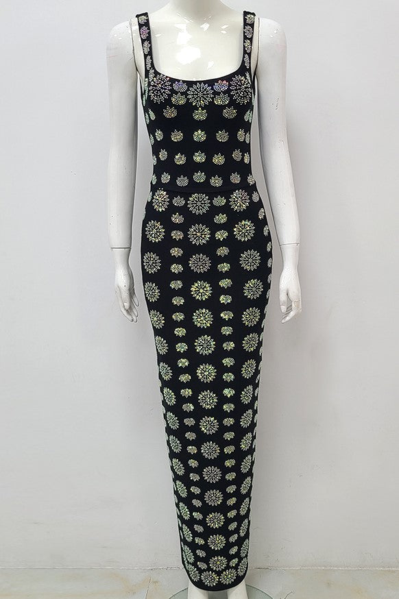 ISLA DIAMANTE MAXI BANDAGE DRESS COCKTAIL PARTY