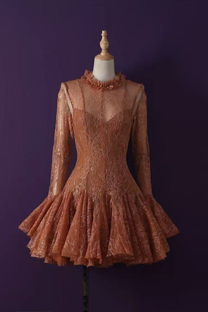 EMBROIDERED FLARED MINI DRESS FOR PARTY