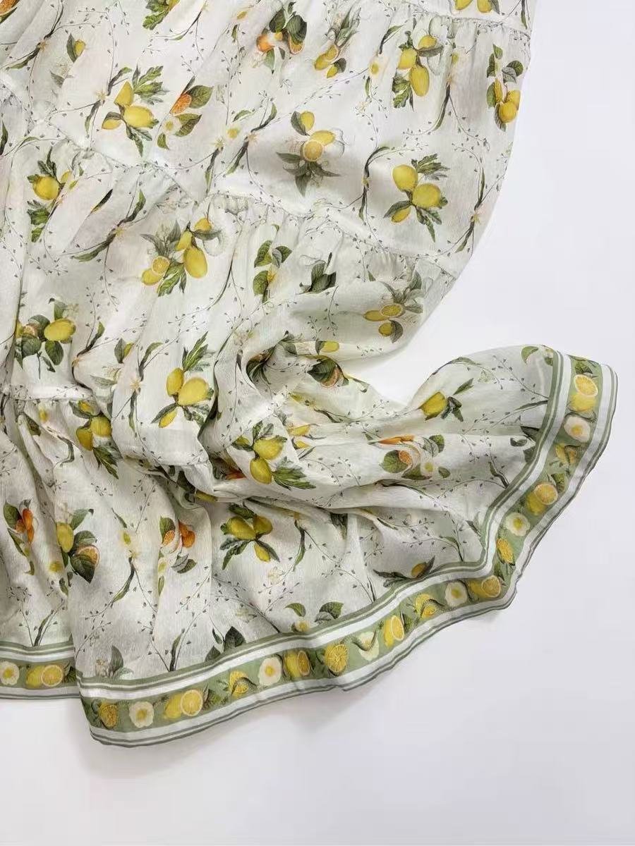 YELLOW FLORAL MAXI DRESS - VALENCIA JACINTA PRINT