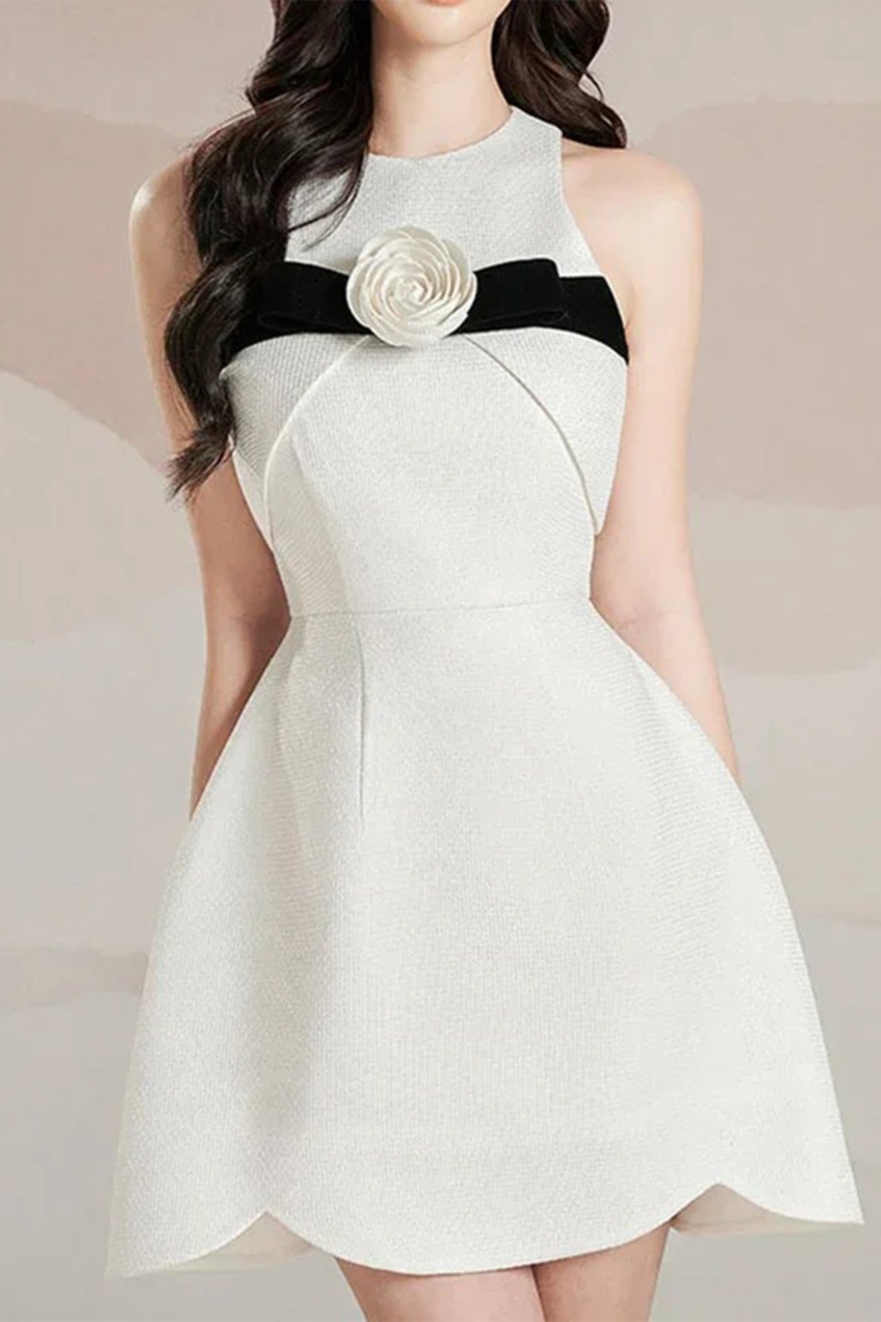 dd525d2c00effc7f4b9eed55cec25d64 FLORA A-LINE MINI DRESS, SLEEVELESS SQUARE NECK, PARTY