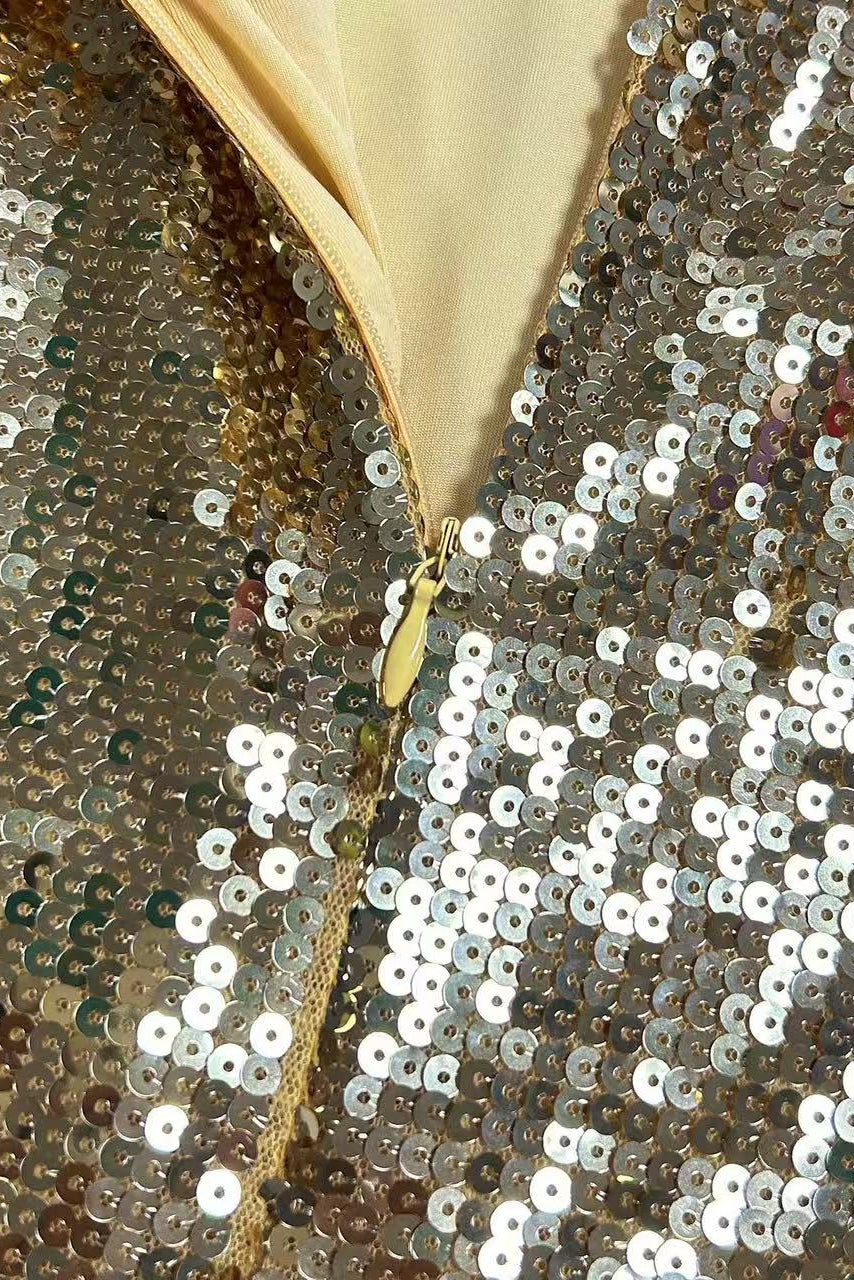 SEQUIN MERMAID STRAP MAXI GOWN FOR PARTIES