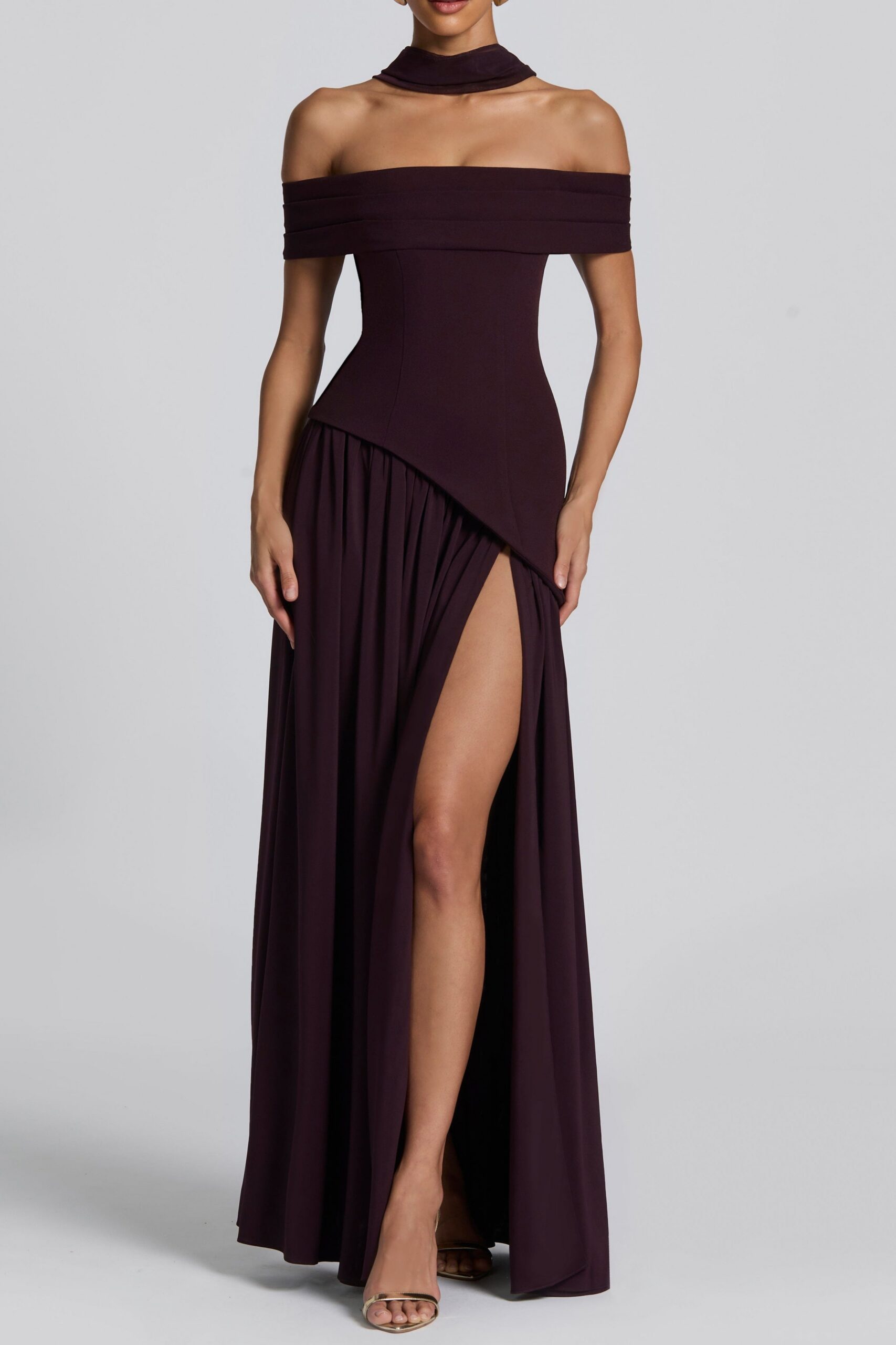 delilah-maxi-dress-plum-dress-babyboo-fashion-1183226898 DOROTHY OFF-SHOULDER HIGH SLIT MAXI DRESS PLUM