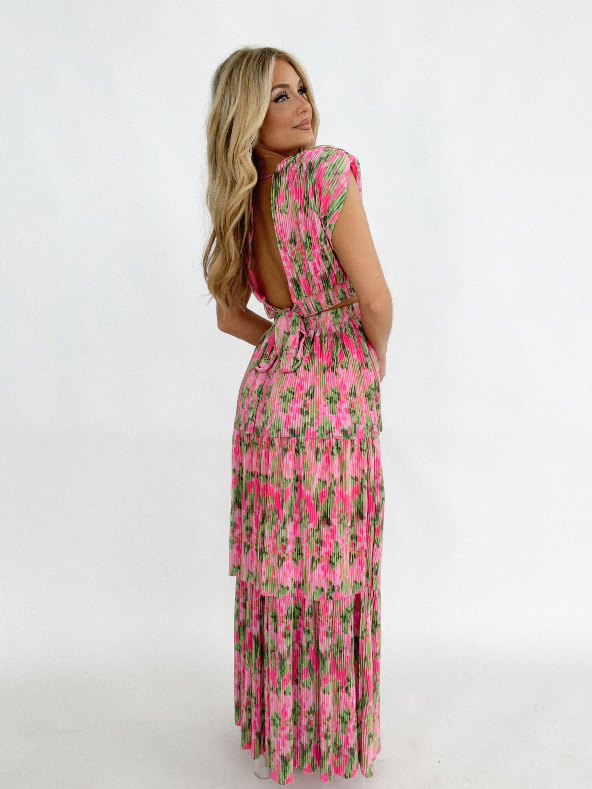 PINK PARADISE A-LINE DRESS FOR WEDDING