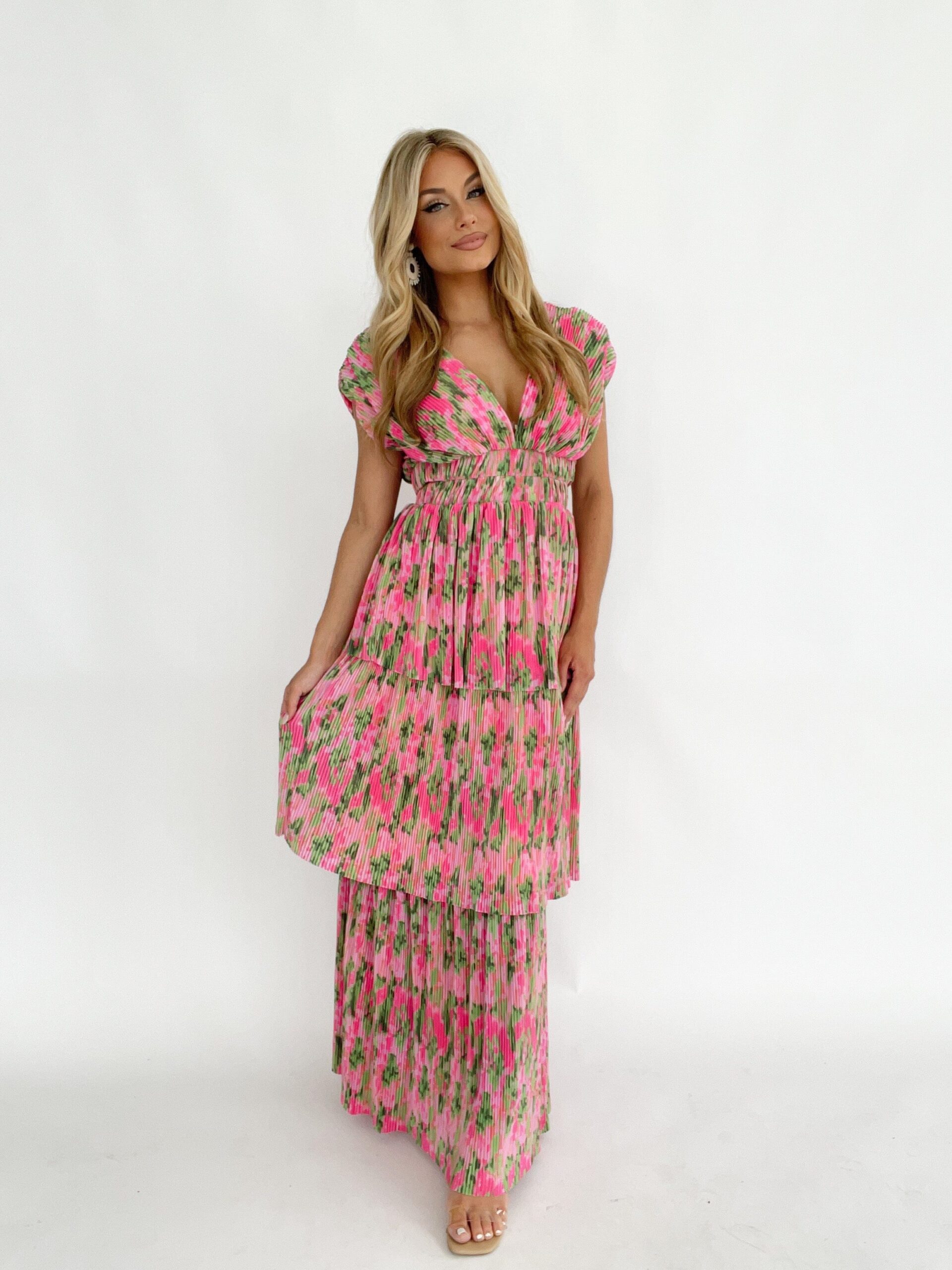 PINK PARADISE A-LINE DRESS FOR WEDDING
