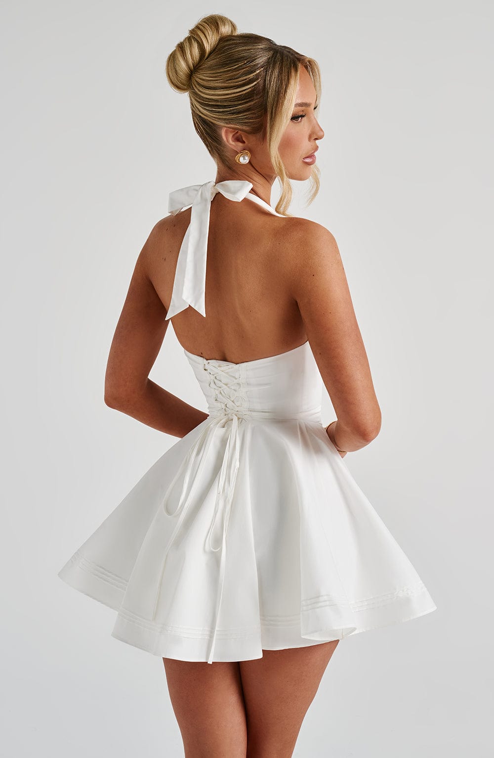DORIS MINI DRESS IVORY - WEDDING GUEST