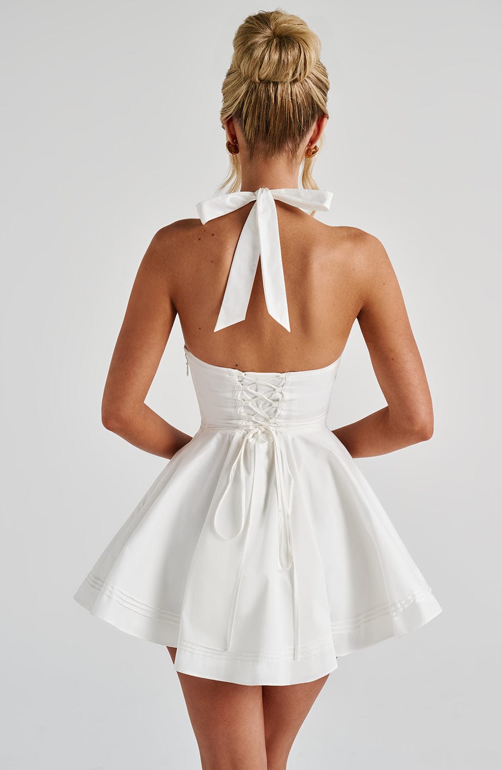 DORIS MINI DRESS IVORY - WEDDING GUEST