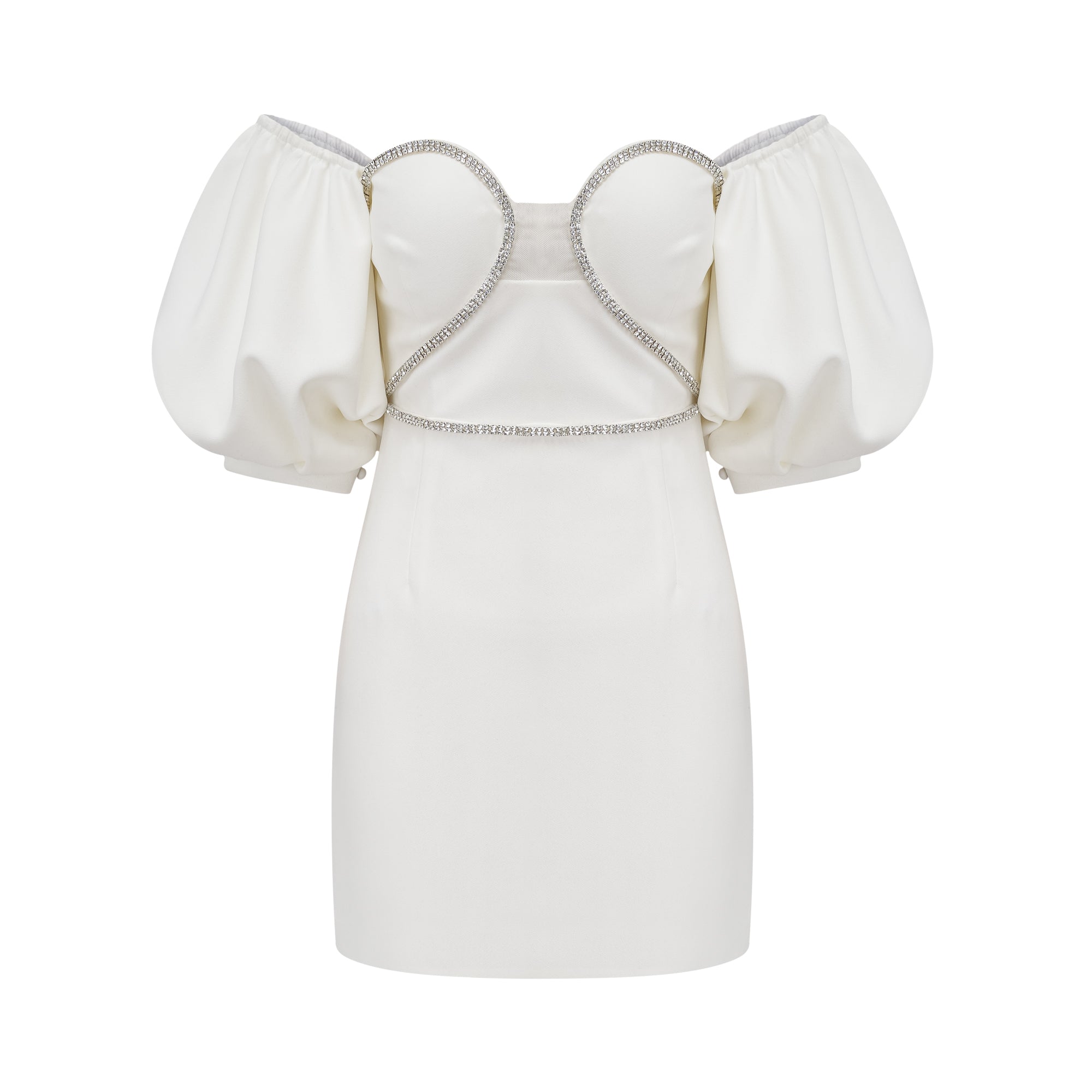 DOROTHÉE PUFF-SLEEVE COCKTAIL DRESS