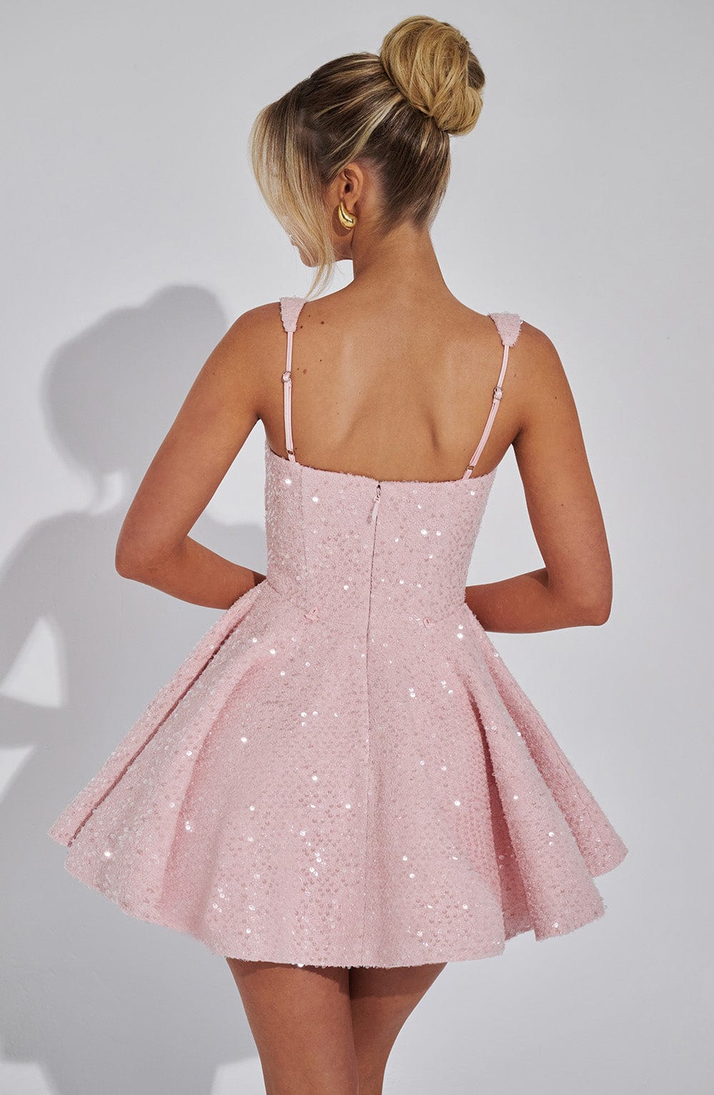 DOROTHY MINI DRESS BLUSH – ROMANTIC A-LINE COCKTAIL