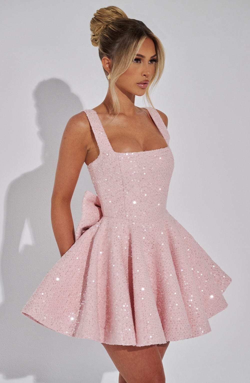 DOROTHY MINI DRESS BLUSH – ROMANTIC A-LINE COCKTAIL