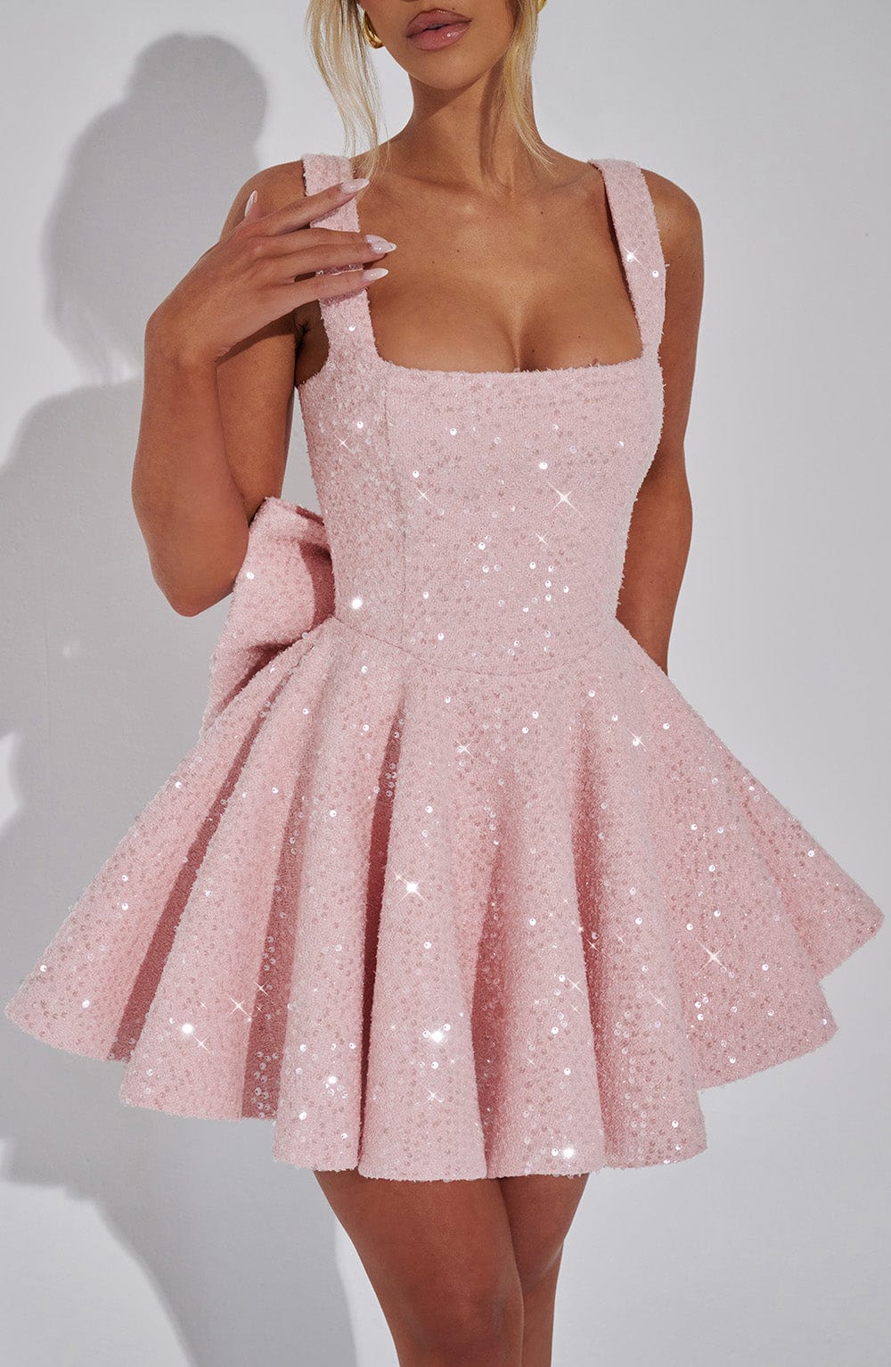 DOROTHY MINI DRESS BLUSH – ROMANTIC A-LINE COCKTAIL