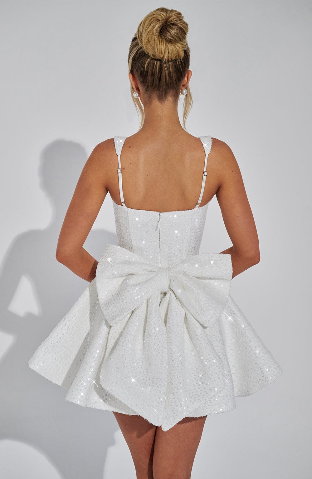 DOROTHY IVORY MINI DRESS - ELEGANT COCKTAIL