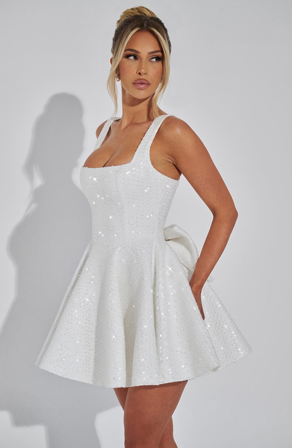 DOROTHY IVORY MINI DRESS - ELEGANT COCKTAIL