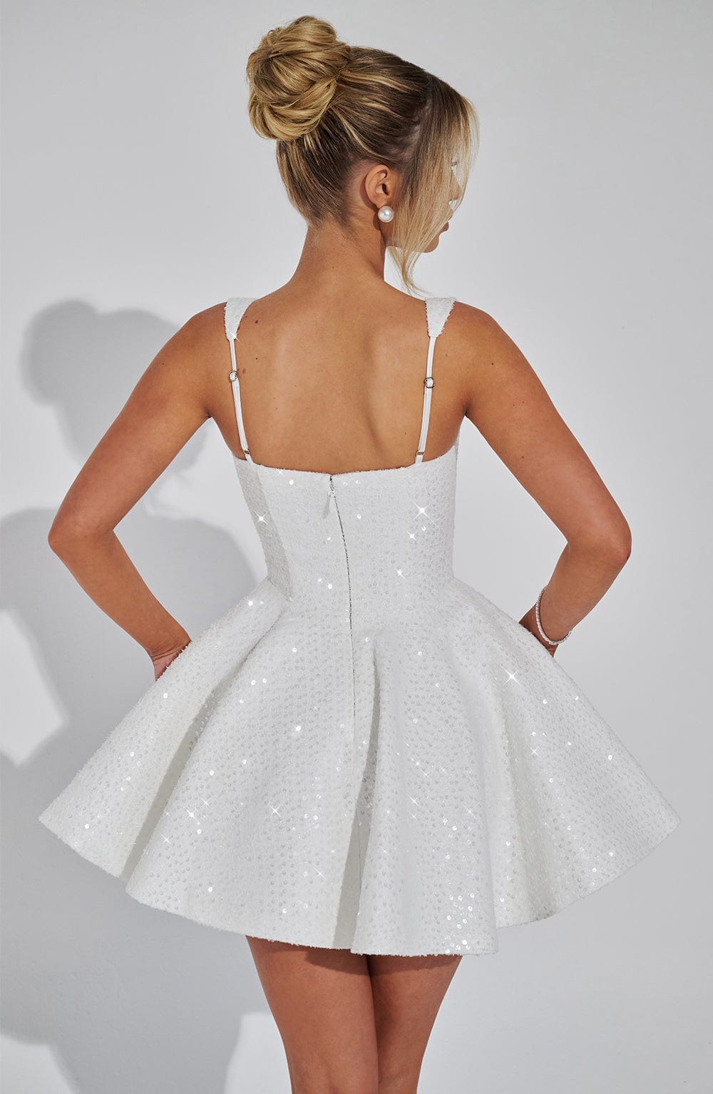 DOROTHY IVORY MINI DRESS - ELEGANT COCKTAIL