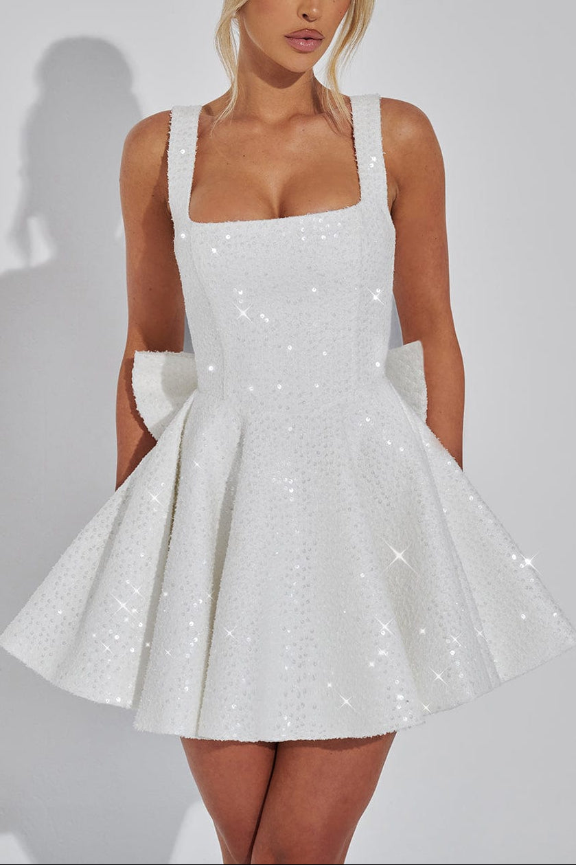 DOROTHY IVORY MINI DRESS - ELEGANT COCKTAIL