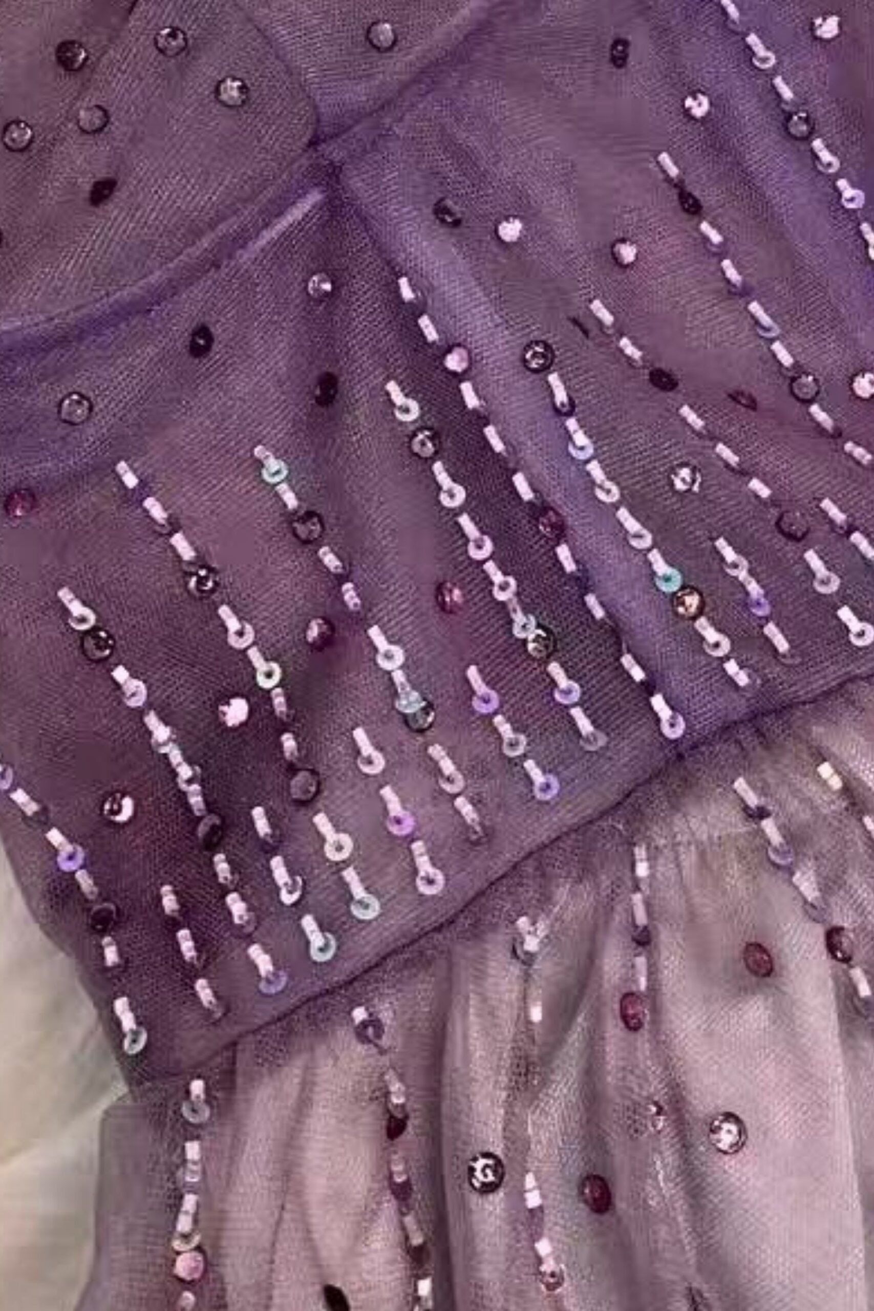 CRYSTAL EMBELLISHED TULLE CORSET MAXI DRESS FOR FORMAL