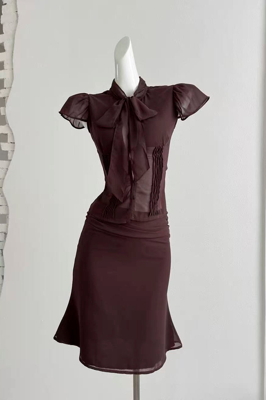 IRÈNE RUFFLED TULLE SET FOR WOMEN