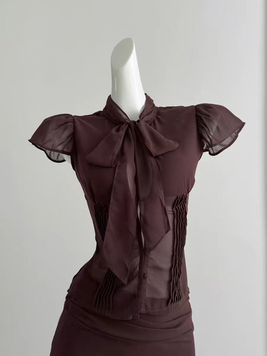 IRÈNE RUFFLED TULLE SET FOR WOMEN