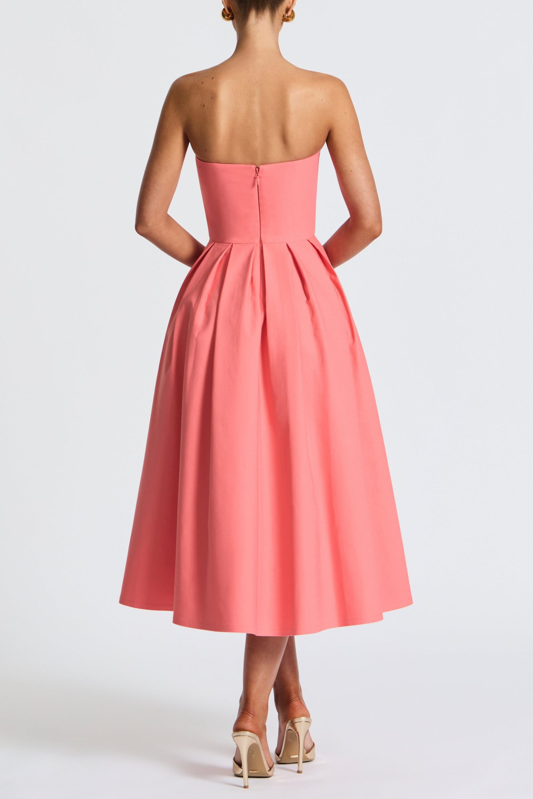 edith-midi-dress-coral-pink-dress-babyboo-fashion-1153165774 CORAL EDITH EMBROIDERED MIDI DRESS FOR WEDDING GUEST