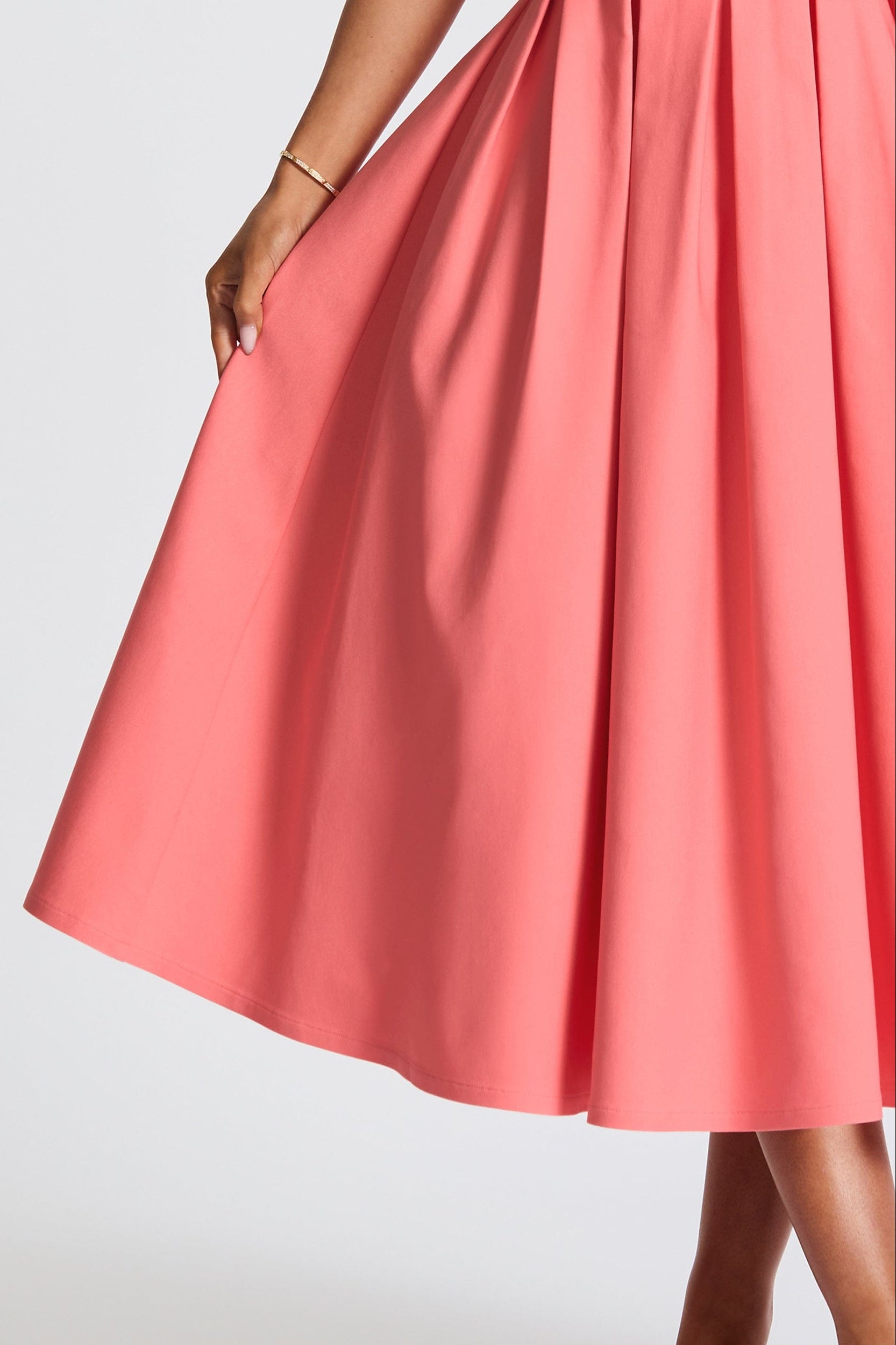 edith-midi-dress-coral-pink-dress-xs-babyboo-fashion-1153165803 CORAL EDITH EMBROIDERED MIDI DRESS FOR WEDDING GUEST