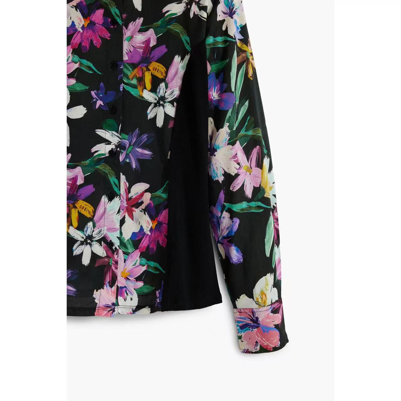 VIBRANT FLORAL LONG SLEEVE BUTTON-DOWN SHIRT