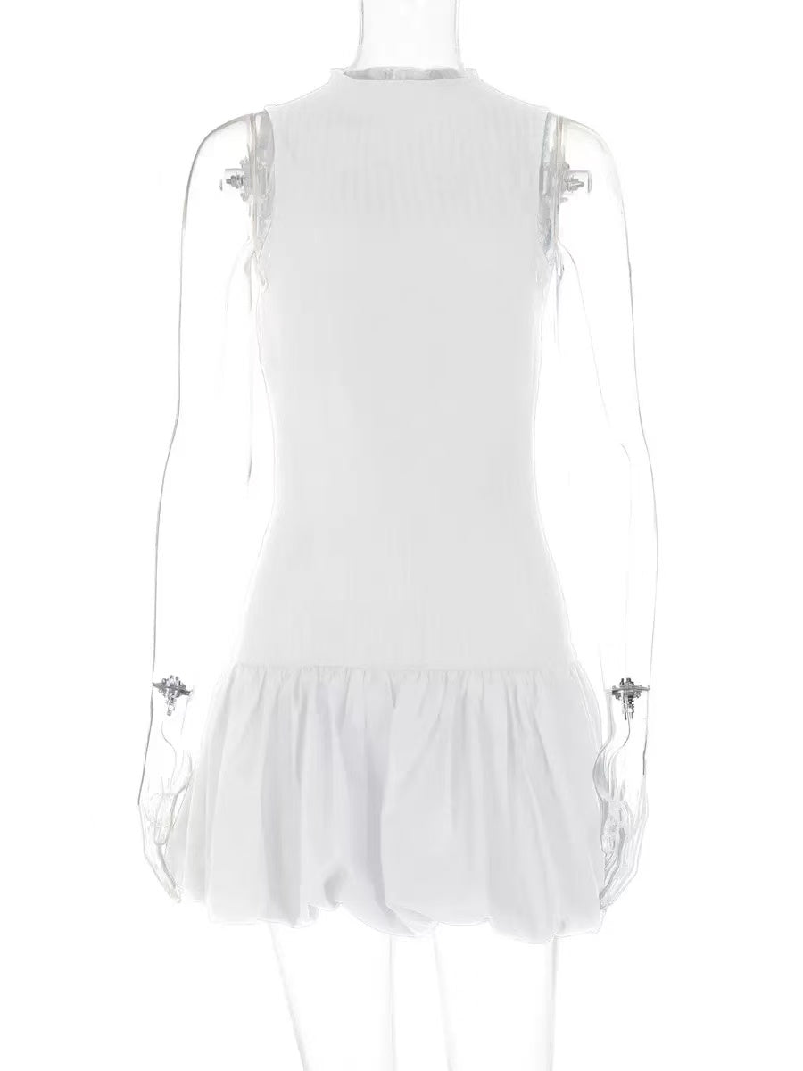 BACKLESS BUBBLE MINI DRESS FOR PARTY