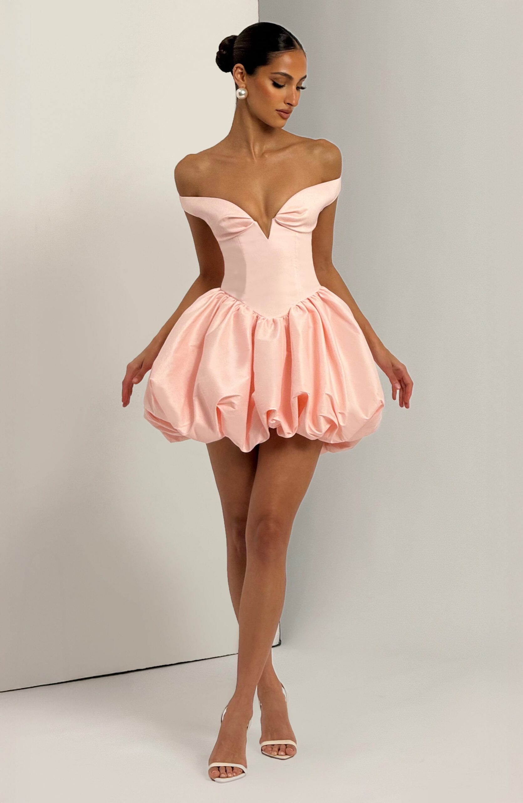 ELEGANT BLUSH MINI DRESS FOR COCKTAIL PARTY