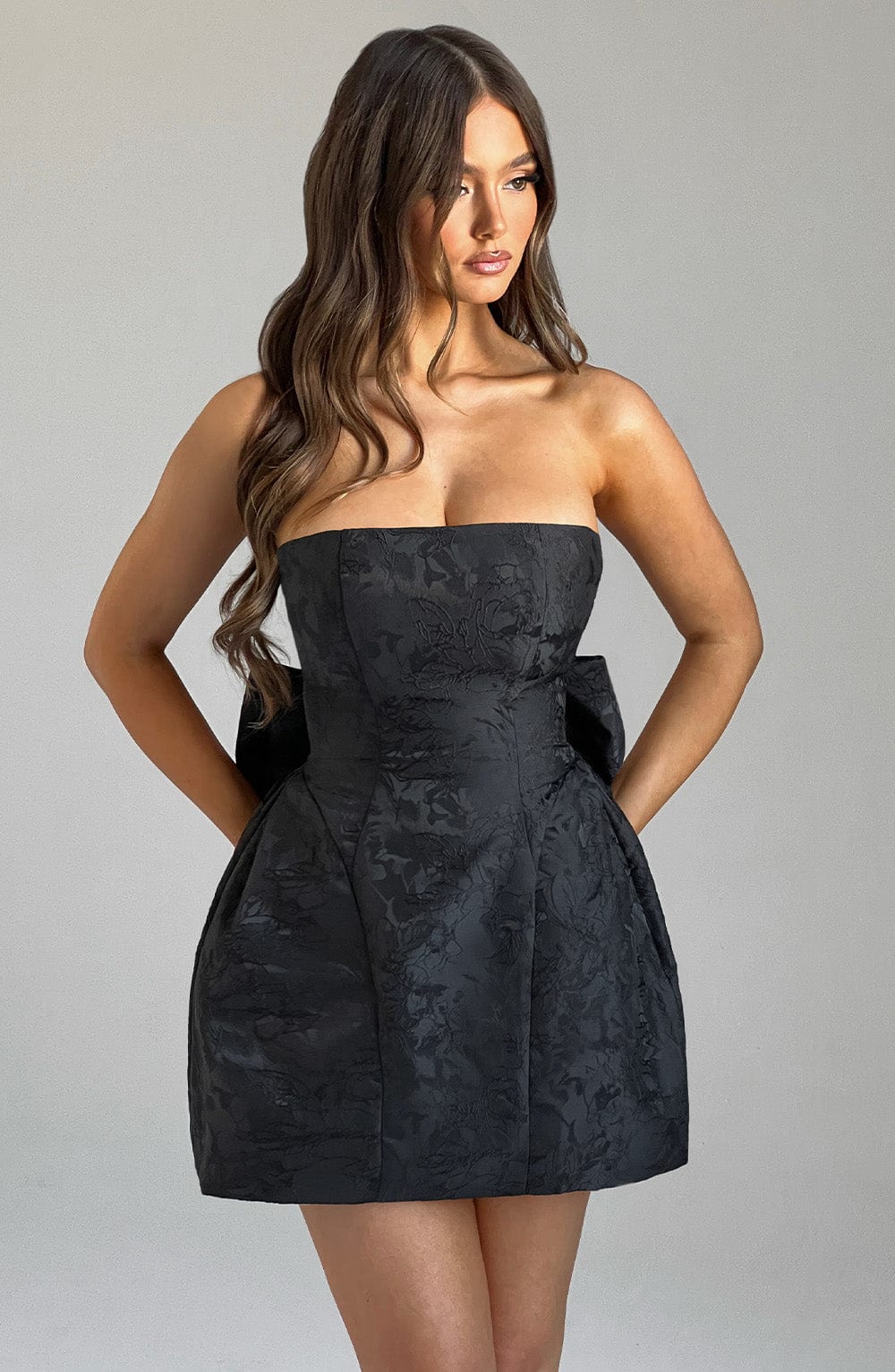 ELENORA MINI DRESS BLACK COCKTAIL PARTY