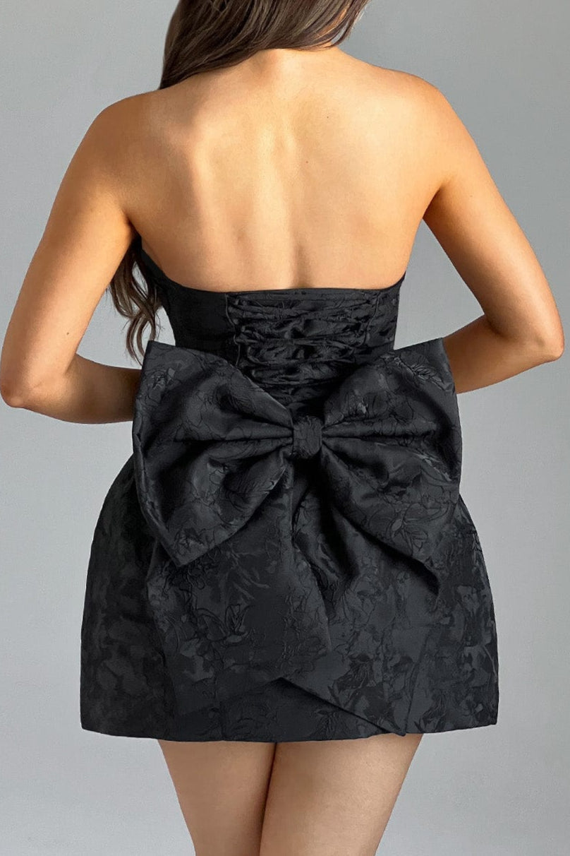 ELENORA MINI DRESS BLACK COCKTAIL PARTY