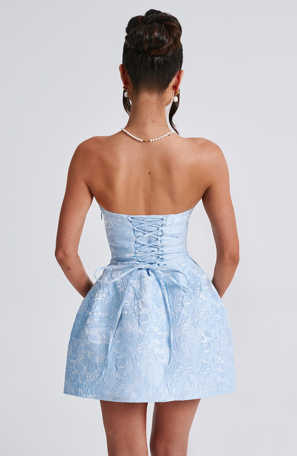 ELENORA BLUE MINI DRESS - BOHO PARTY STYLE