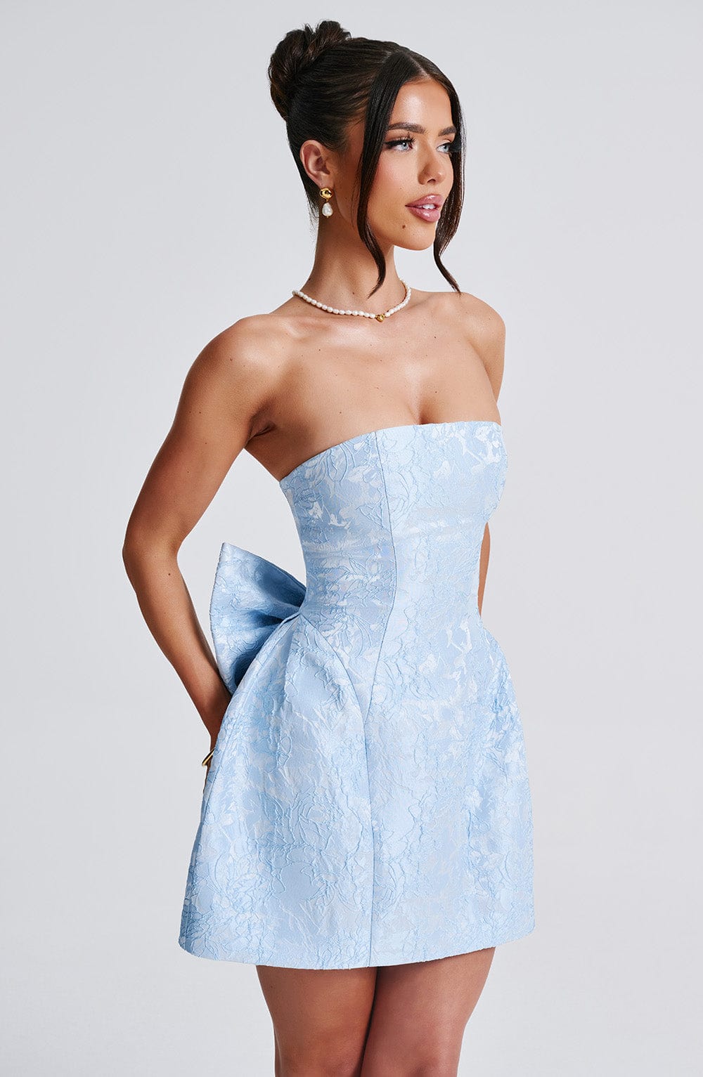 ELENORA BLUE MINI DRESS - BOHO PARTY STYLE