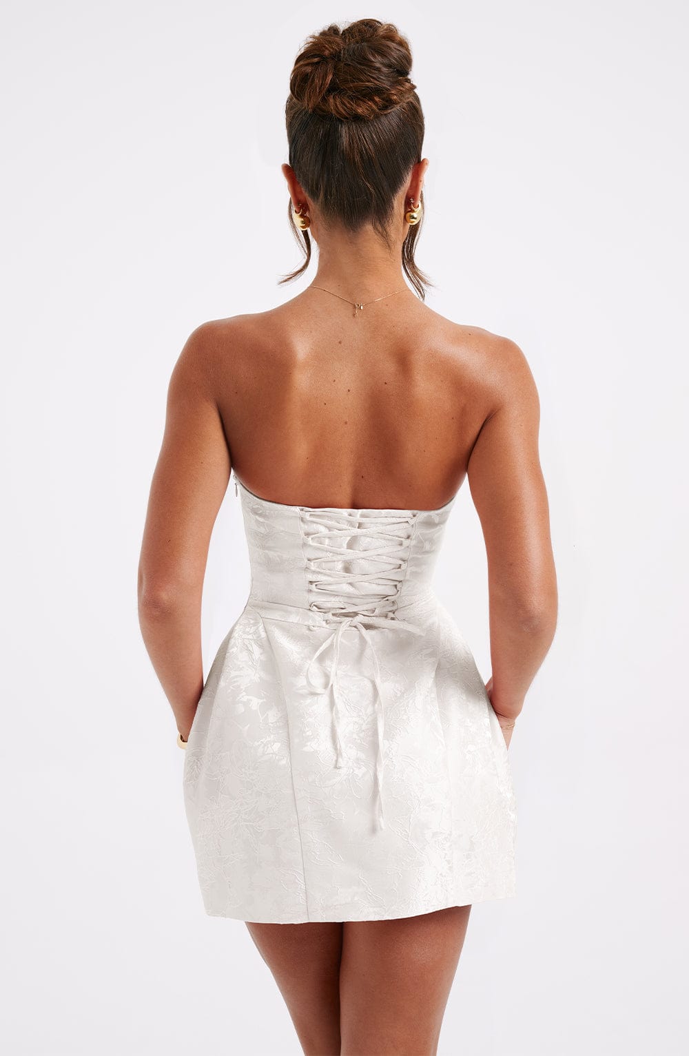 ELENORA MINI DRESS - IVORY WEDDING GUEST