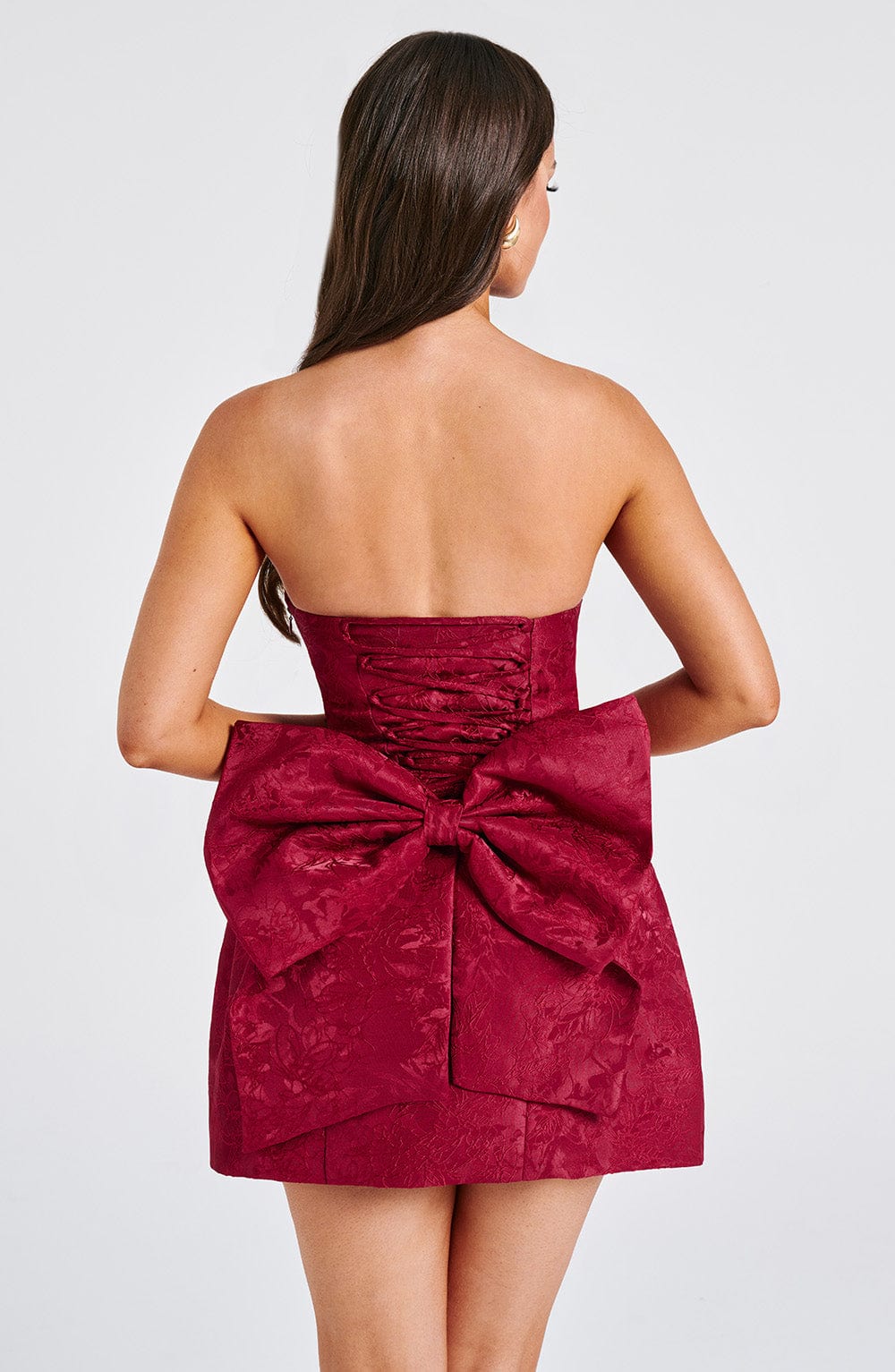 ELENORA RED MINI DRESS FOR PARTIES