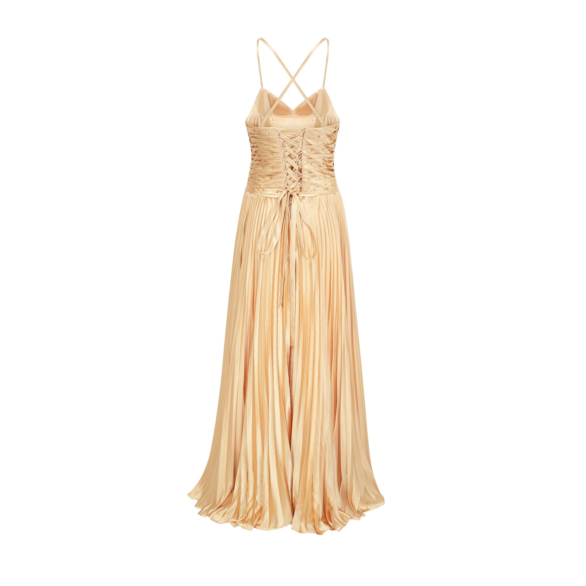 ELINE PLEATED MAXI DRESS FOR WEDDING GUEST