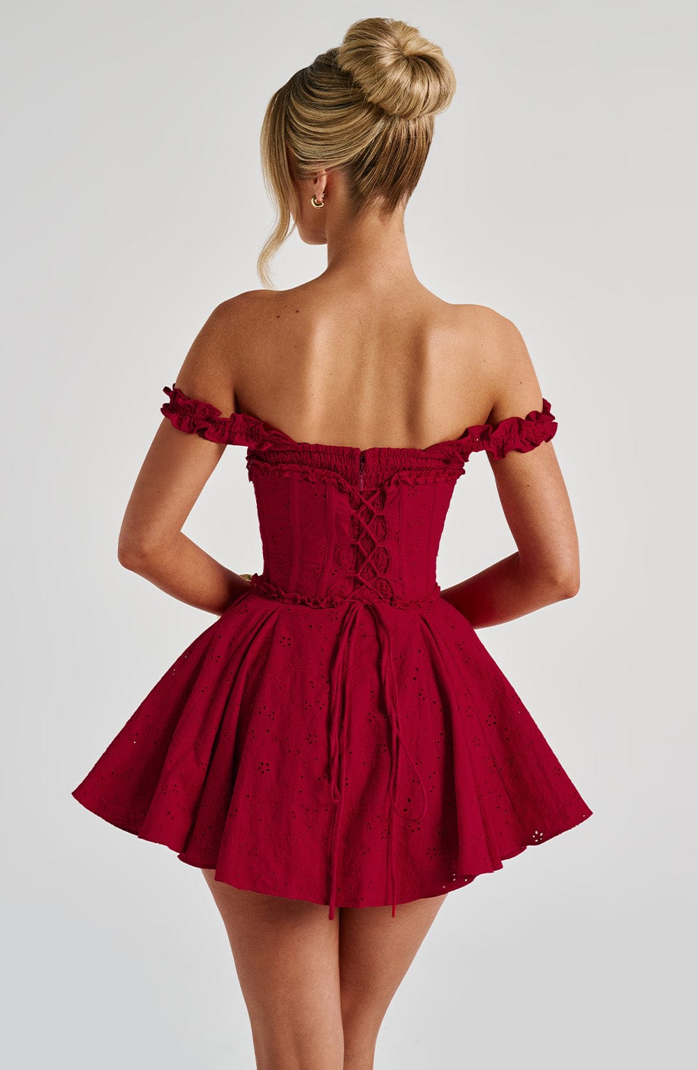 ELVA RED PLAYSUIT - DATE NIGHT BODYCON