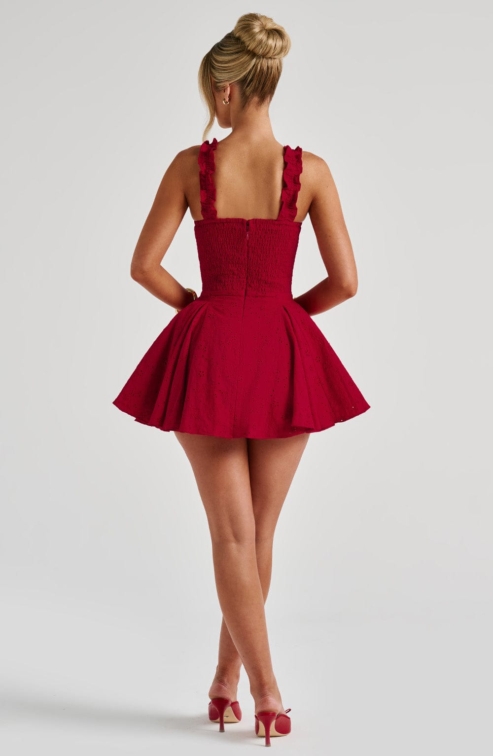 ELVA RED PLAYSUIT - DATE NIGHT BODYCON
