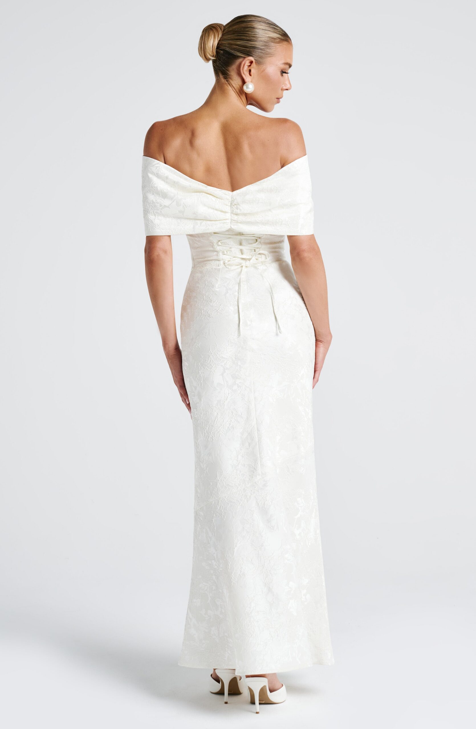 EMBERRY IVORY MAXI DRESS - FORMAL ELEGANCE