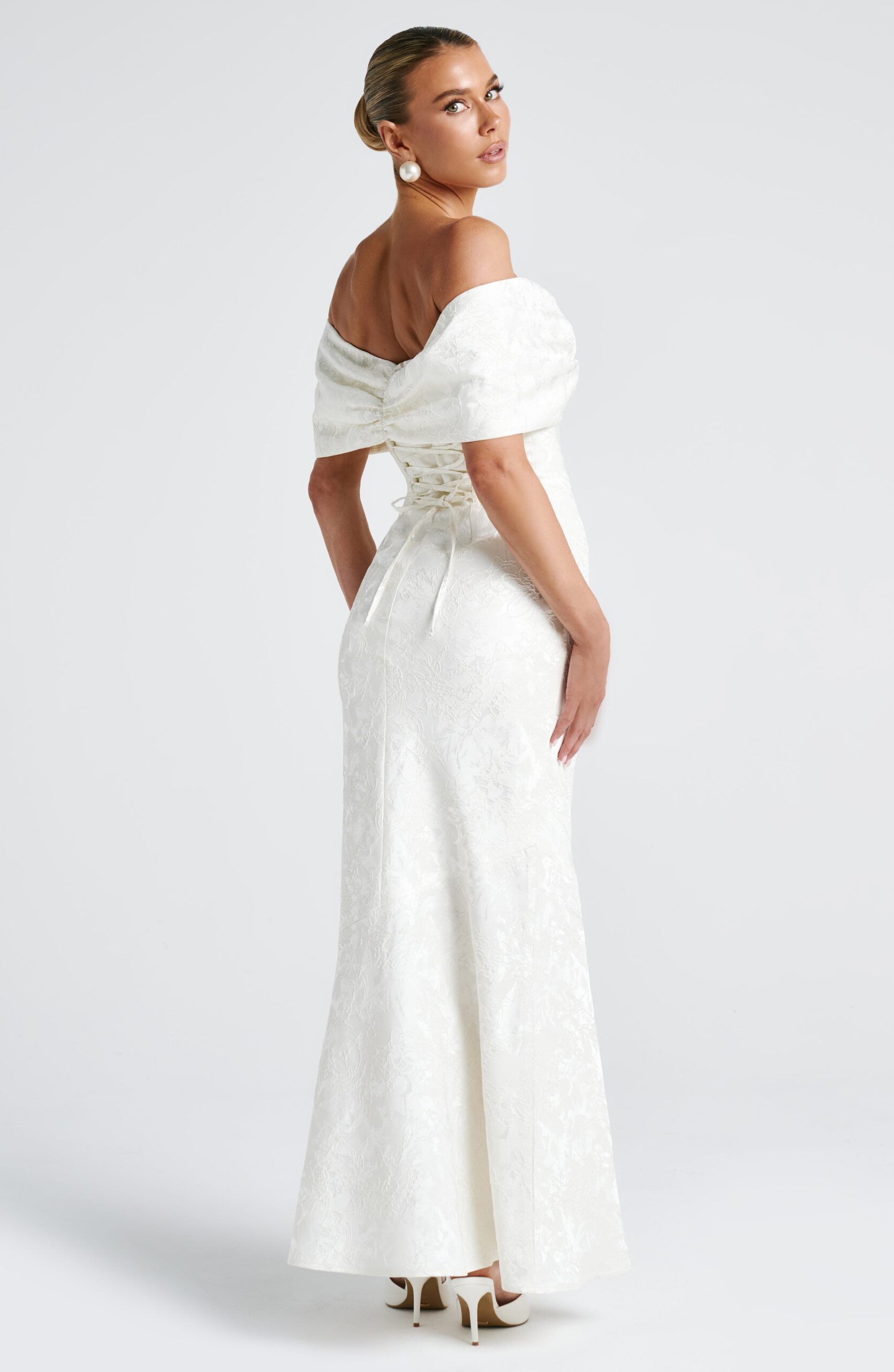 EMBERRY IVORY MAXI DRESS - FORMAL ELEGANCE