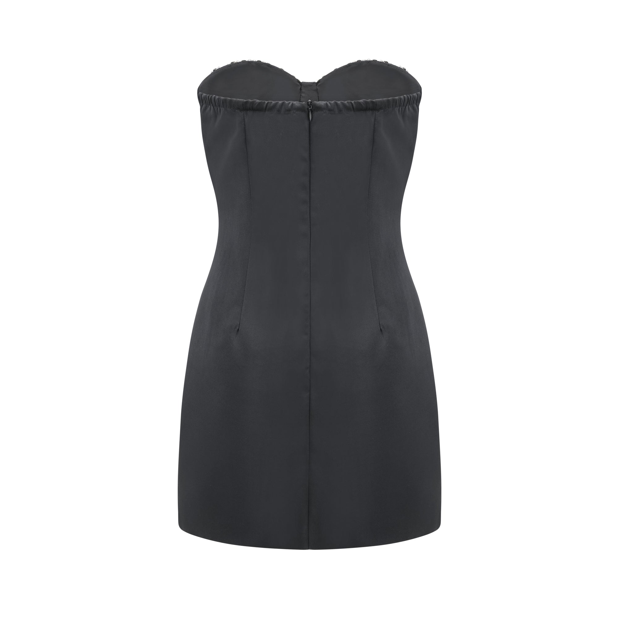 EMMELINE CRYSTAL MINI DRESS – GLAM PARTY SILHOUETTE