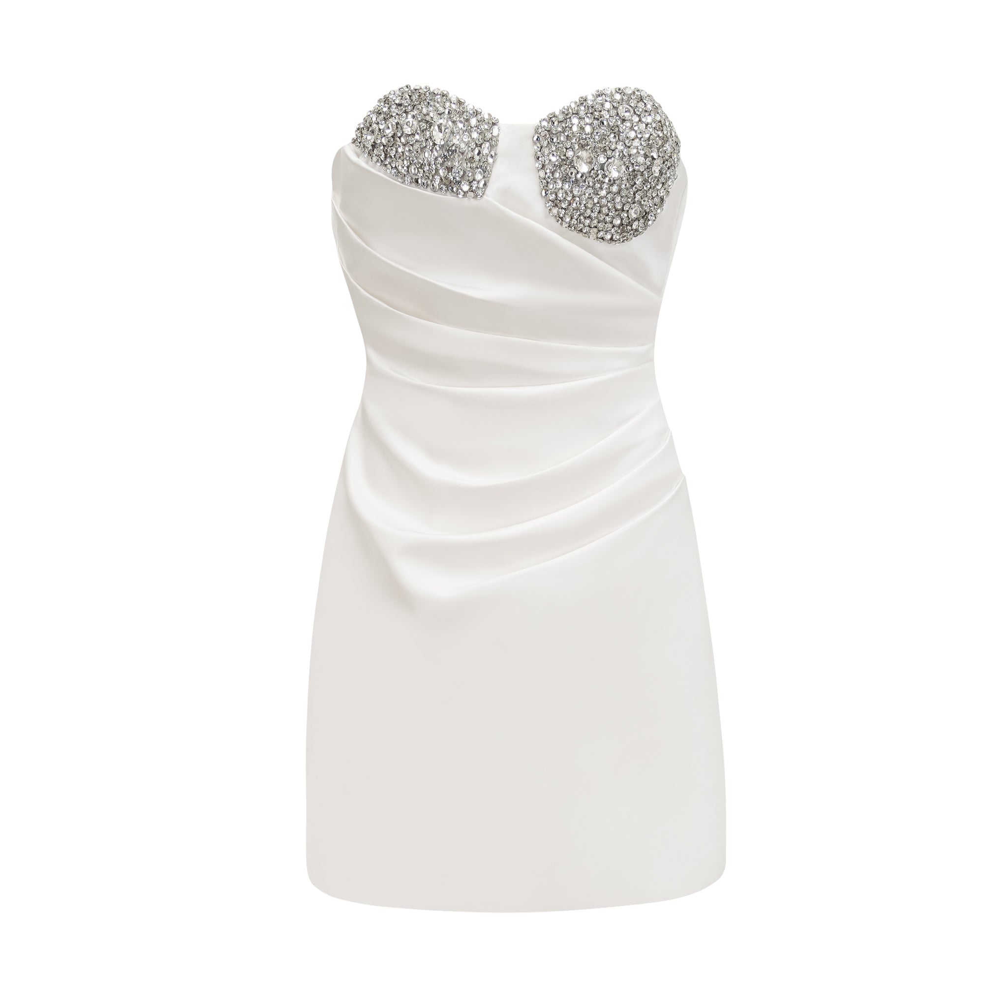 EMMELINE CRYSTAL MINI DRESS – GLAM PARTY SILHOUETTE