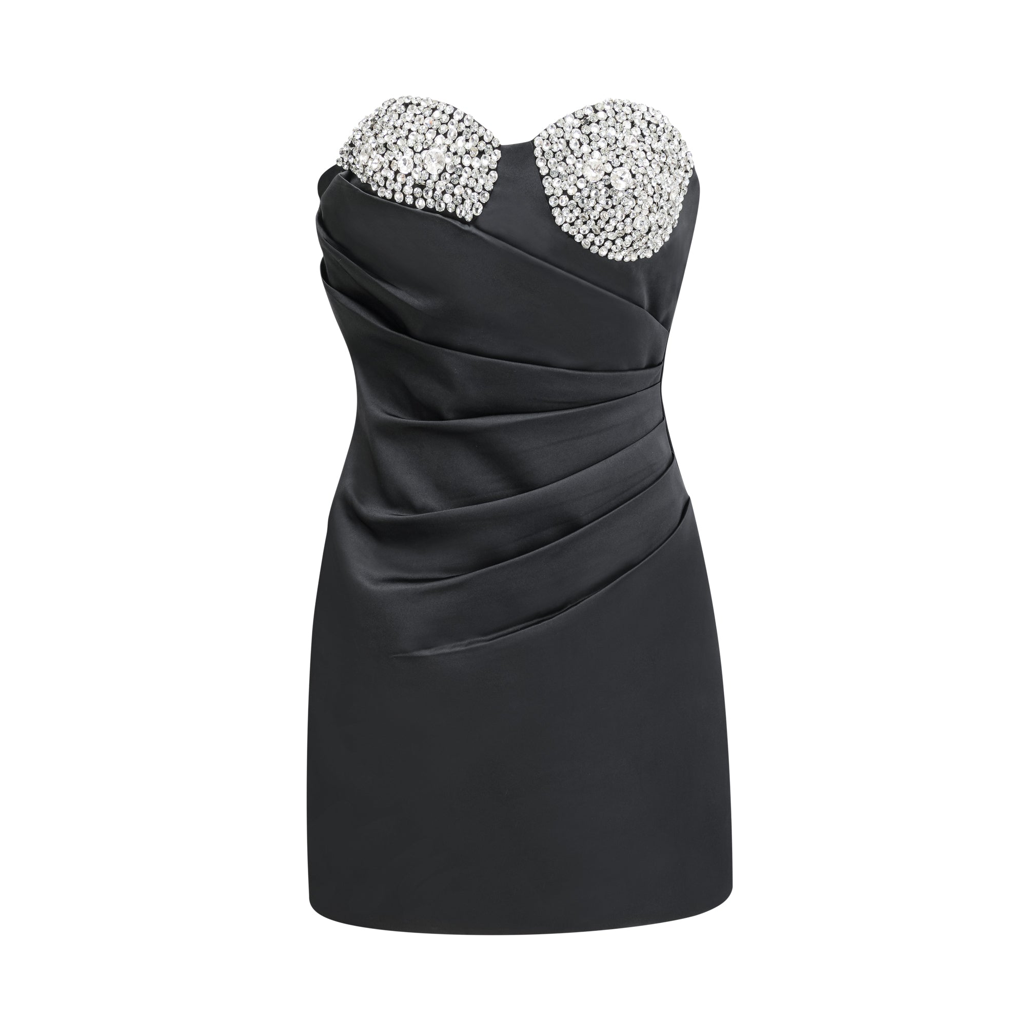 EMMELINE CRYSTAL MINI DRESS – GLAM PARTY SILHOUETTE
