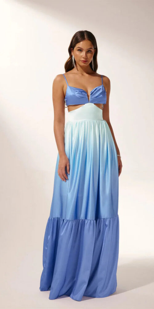 Ethel Cut-out Gradient Maxi Slip Dress Ethel Cut-out Gradient Maxi Slip Dress