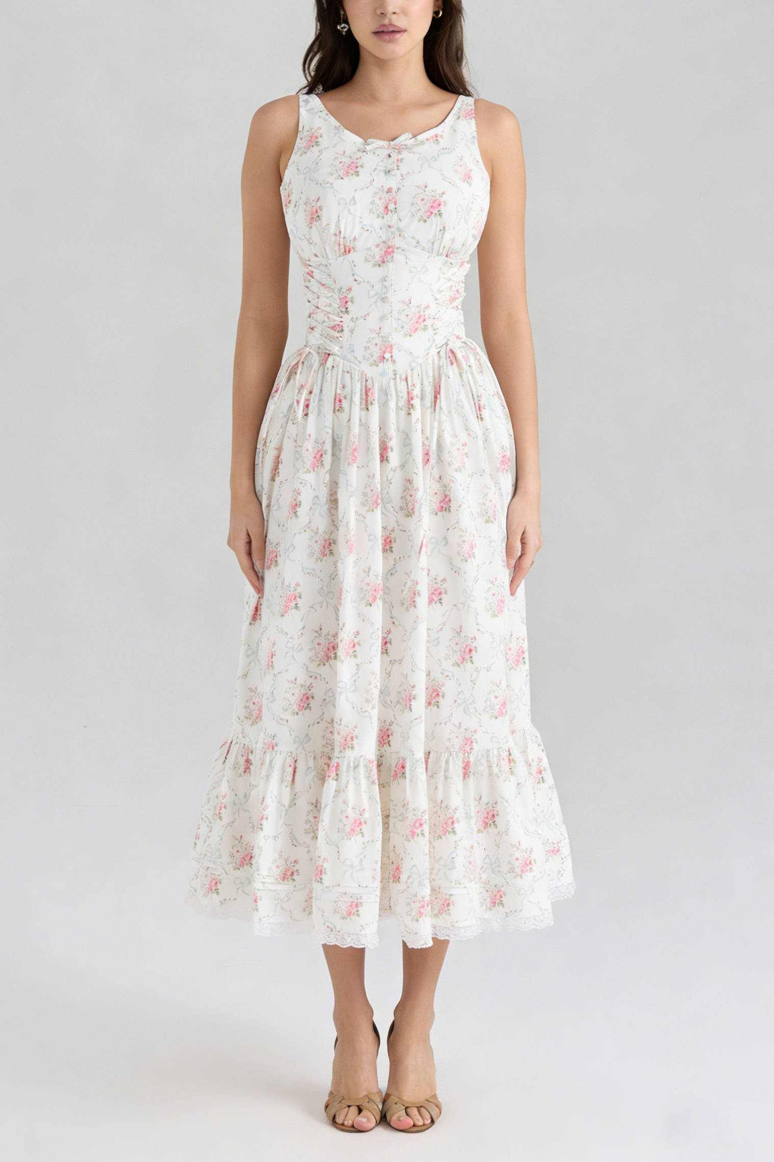 f0bb1ea686d8c8b5a20407ed3723e901_59224e19-120c-4542-ad03-0d2943e2e125 HEDY ELASTIC TIE-WAIST PRINTED MIDI DRESS PINK