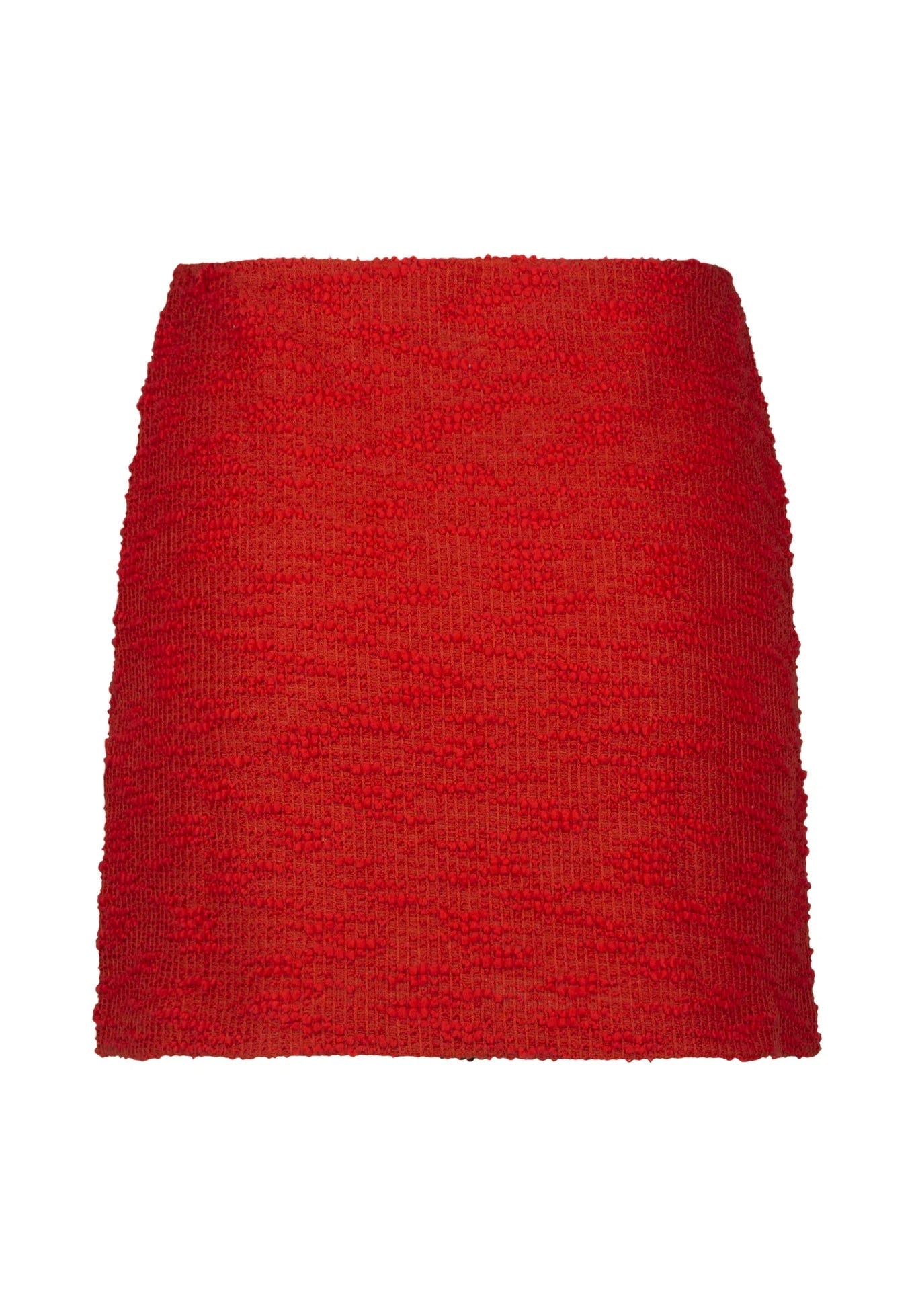 RED PLAIN JACKET SKIRT SET FOR WEDDING