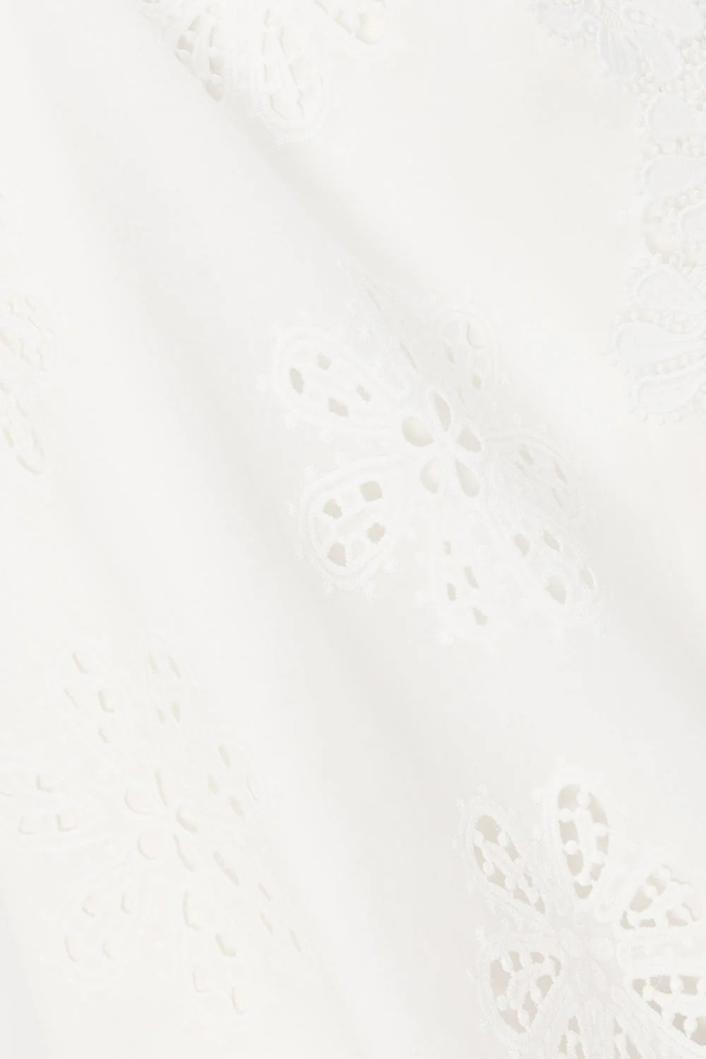 LACE MIDI DRESS: EMBROIDERED HOLLOW WHITE WEDDING