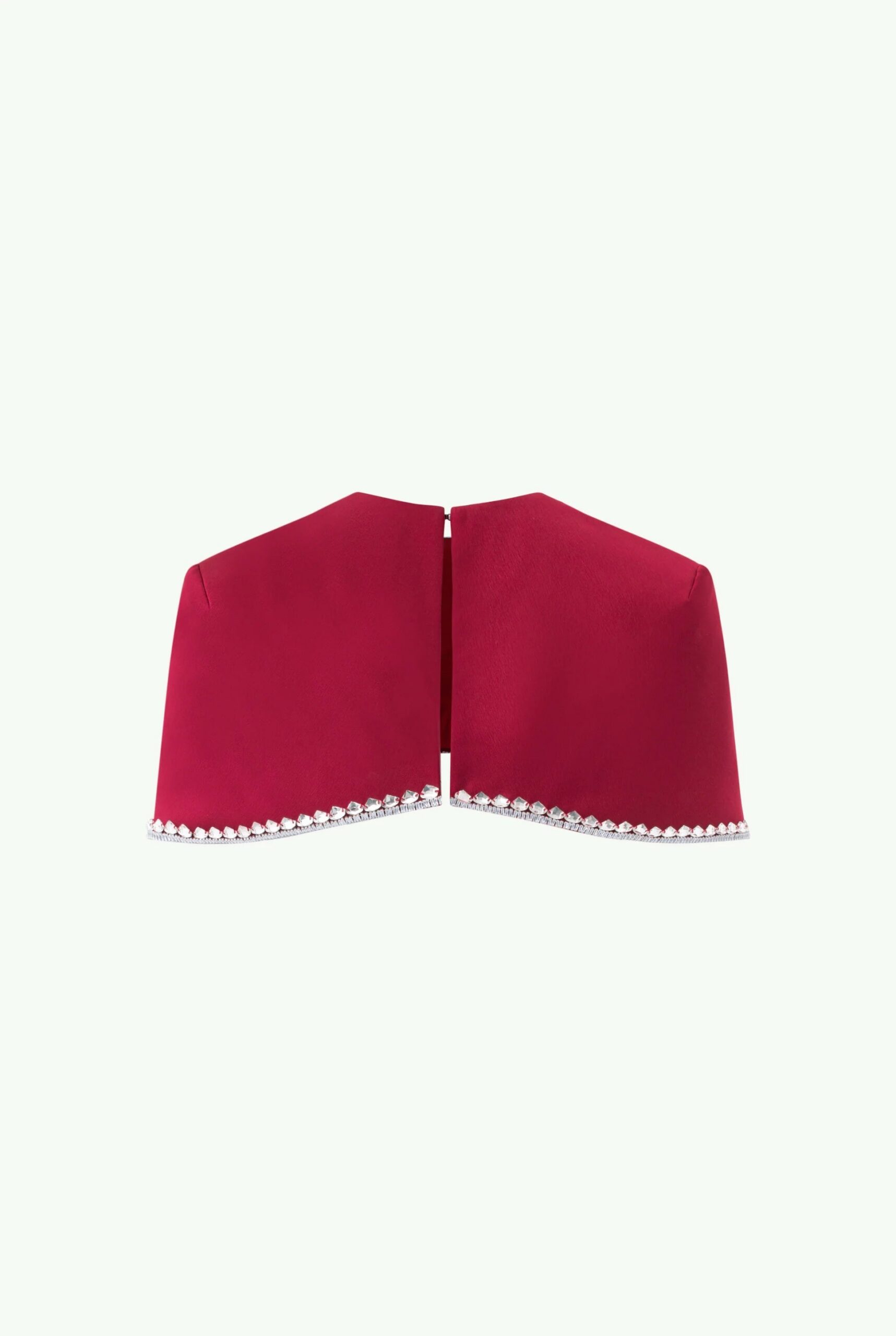SPAGHETTI STRAP ASYMMETRIC PLEATED MIDI DRESS RED