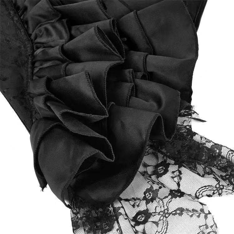 RETRO SATIN STRAPLESS CORSET TOP FOR PARTY