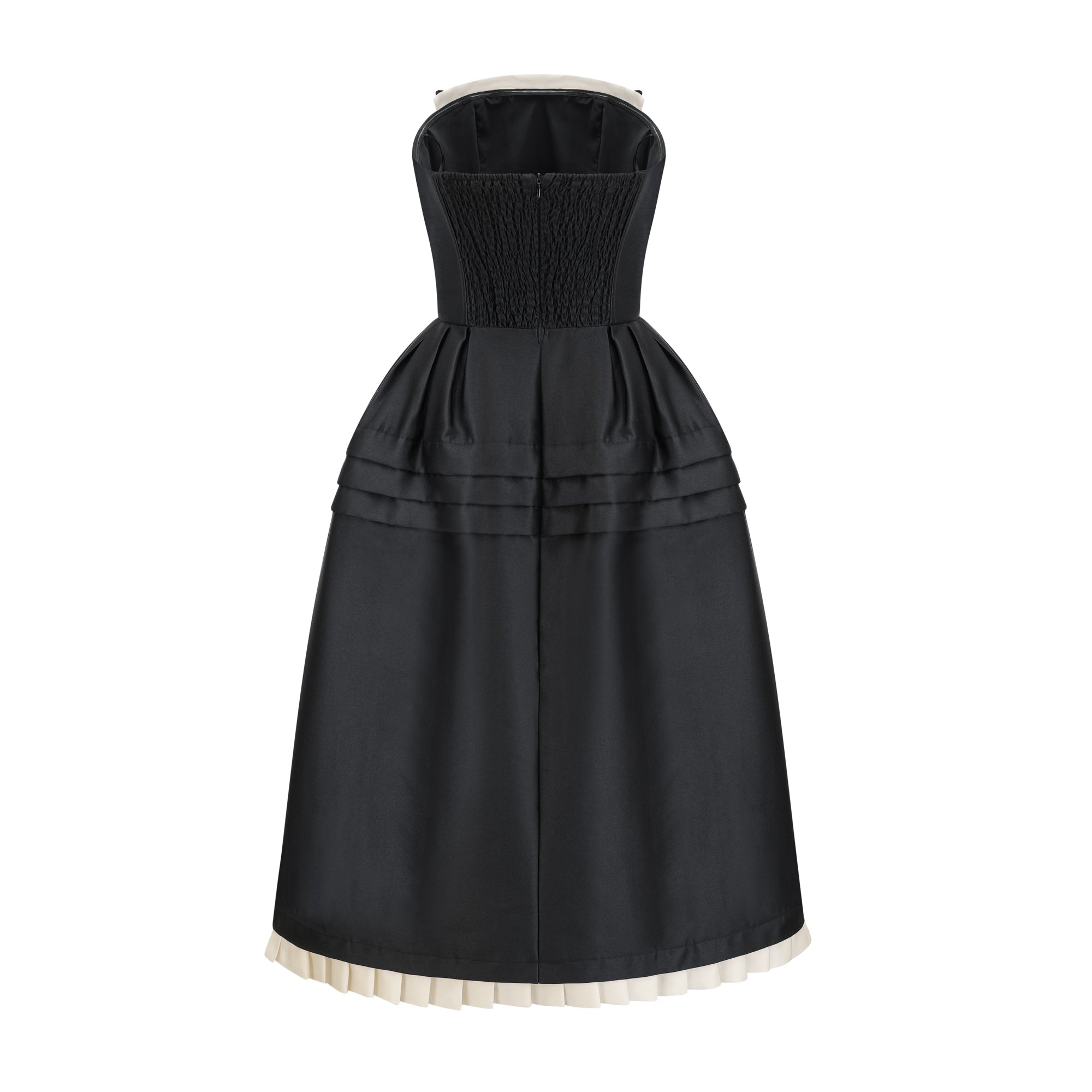 FELISARA MIDI DRESS BLACK - ELEGANT SILHOUETTE