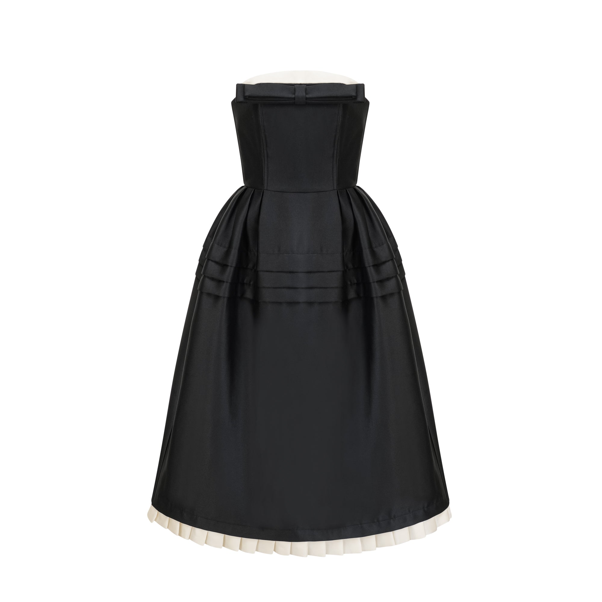 FELISARA MIDI DRESS BLACK - ELEGANT SILHOUETTE