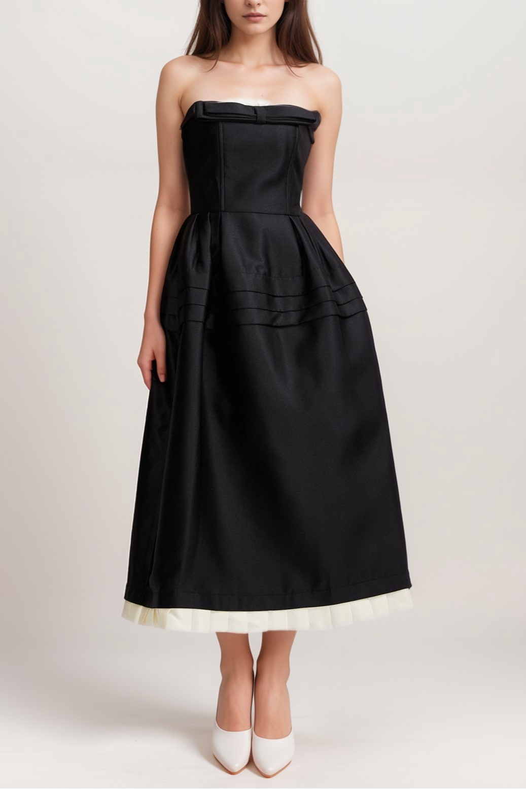 felisara-chanel-dress-773828-vmake FELISARA MIDI DRESS BLACK - ELEGANT SILHOUETTE